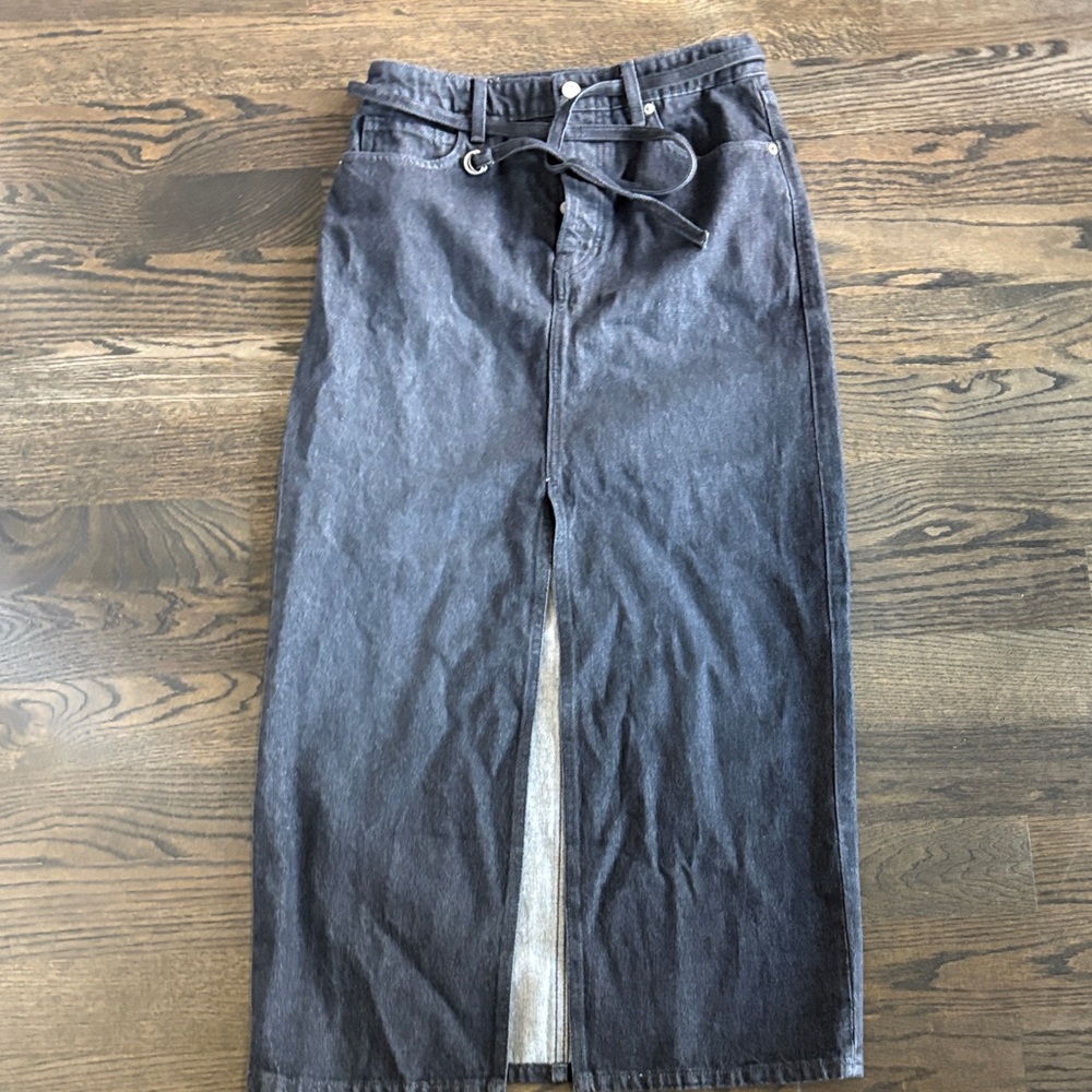 Banana Republic Charcoal Denim Pencil Skirt